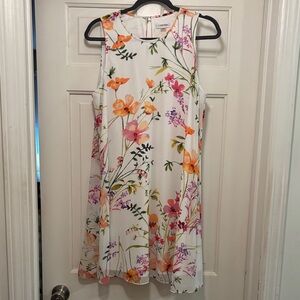 Calvin Klein White Floral Mini Dress